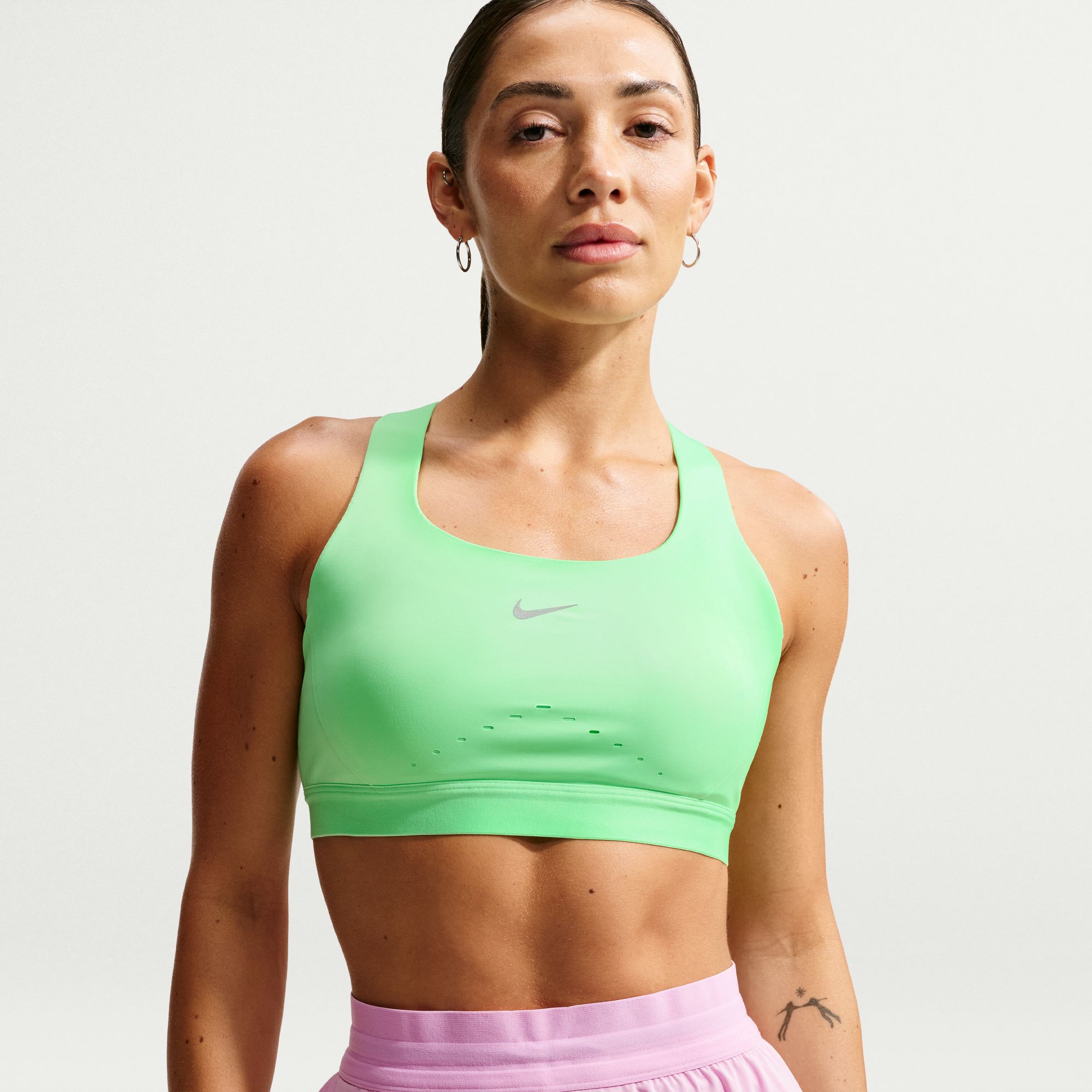 Nike Swift Women's High-Support Lightly Lined Sports Bra (Green)
